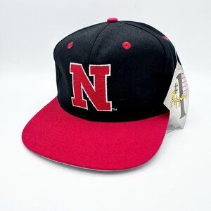 NEW Vintage Nebraska Cornhuskers Wool Blend Fitted Hat Cap Size 7-1/2 #1 Apparel